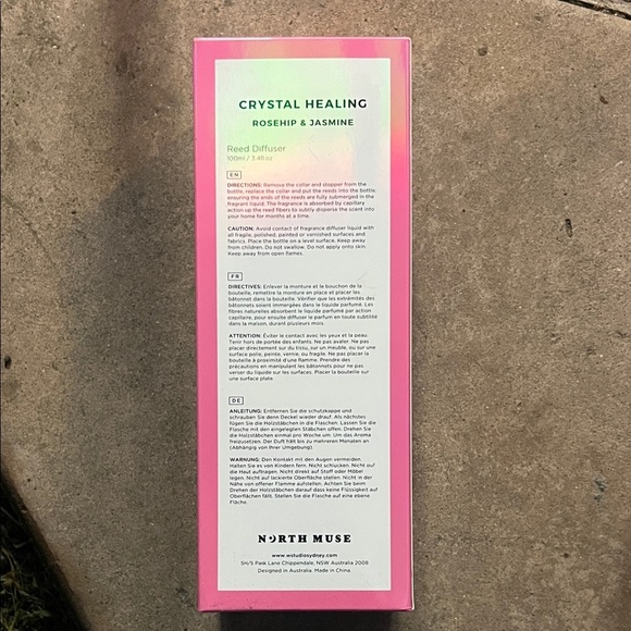 Rose Quartz Crystal Reed Diffuser - Pink - Picture 3 of 4